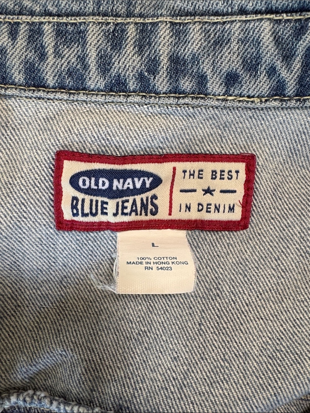 Old Navy Classic Light Blue Denim Jacket - Women Size L - Picture 3 of 4